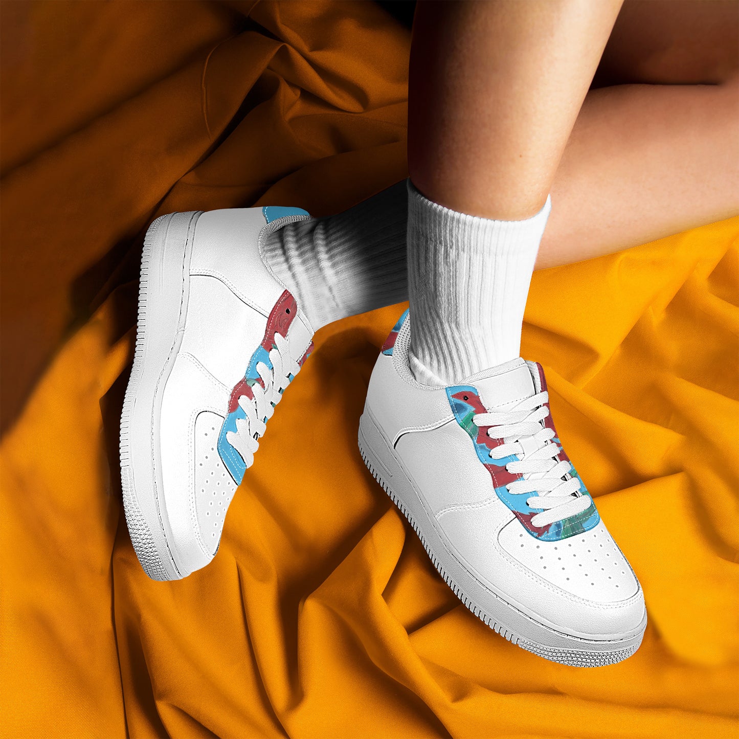 Splash of Flowers Low Top Unisex Sneaker