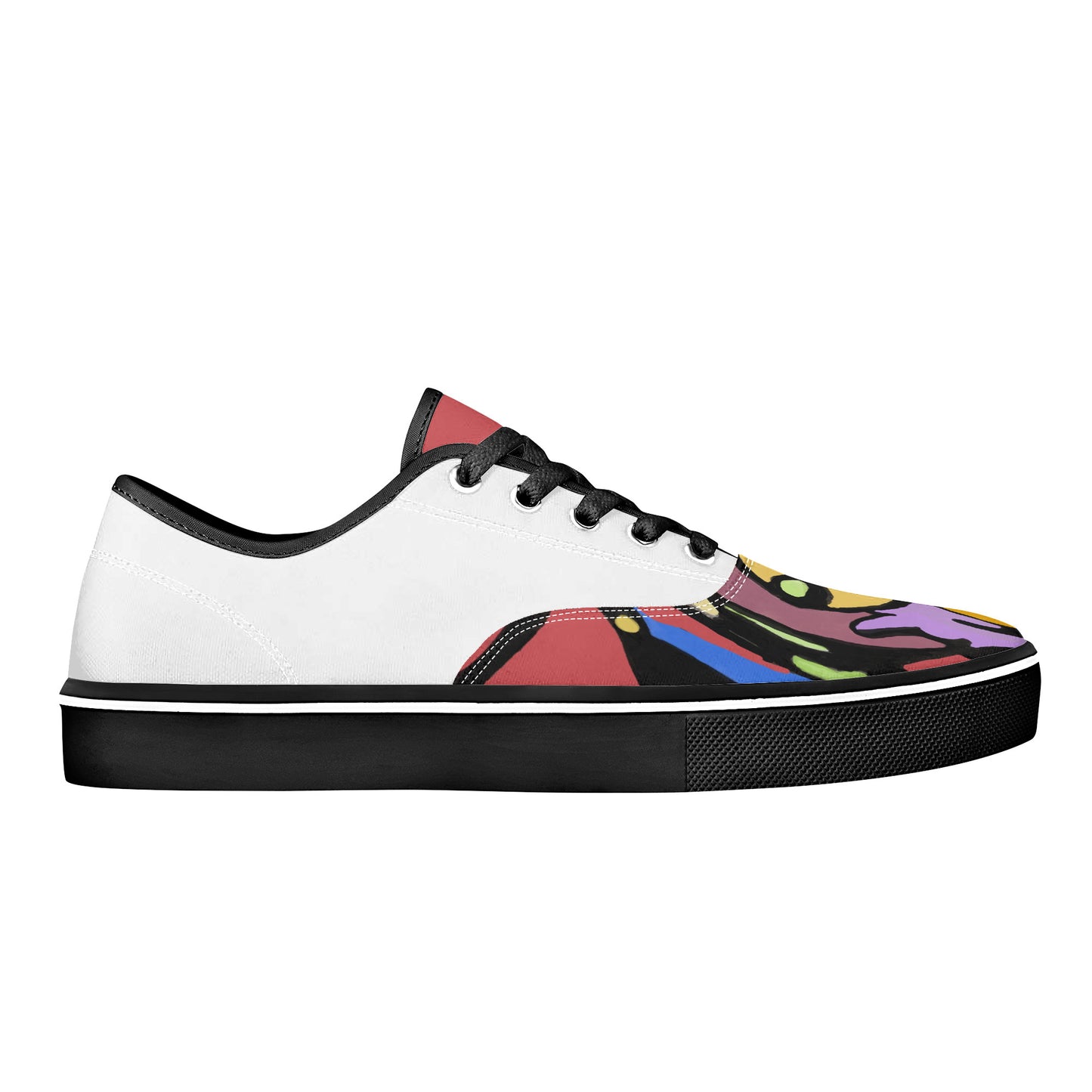 Original & Outstanding Stylin’ Skate Shoes With Customized Tongue - Black