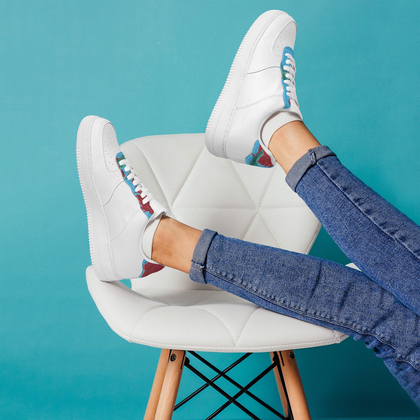 Splash of Flowers Low Top Unisex Sneaker