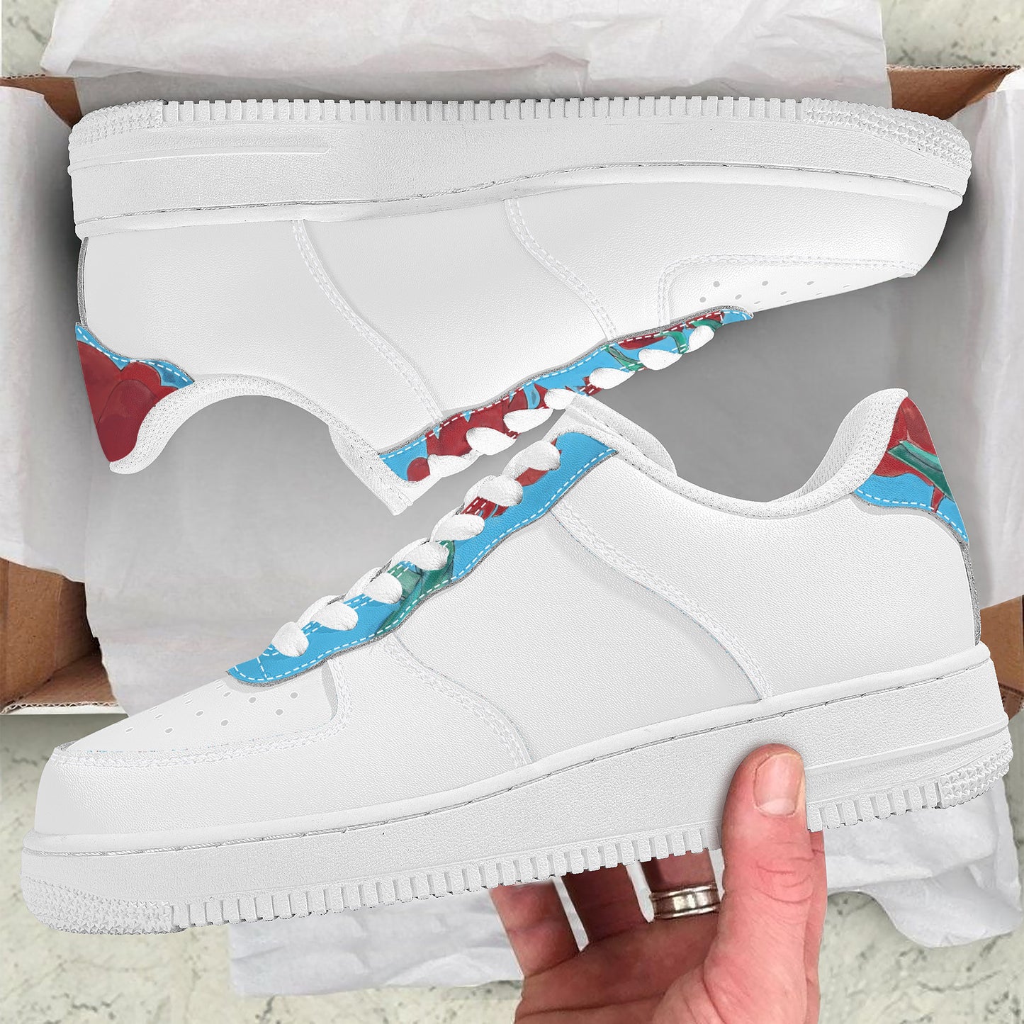 Splash of Flowers Low Top Unisex Sneaker