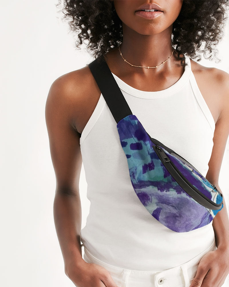 Fluid Blues Crossbody Sling Bag