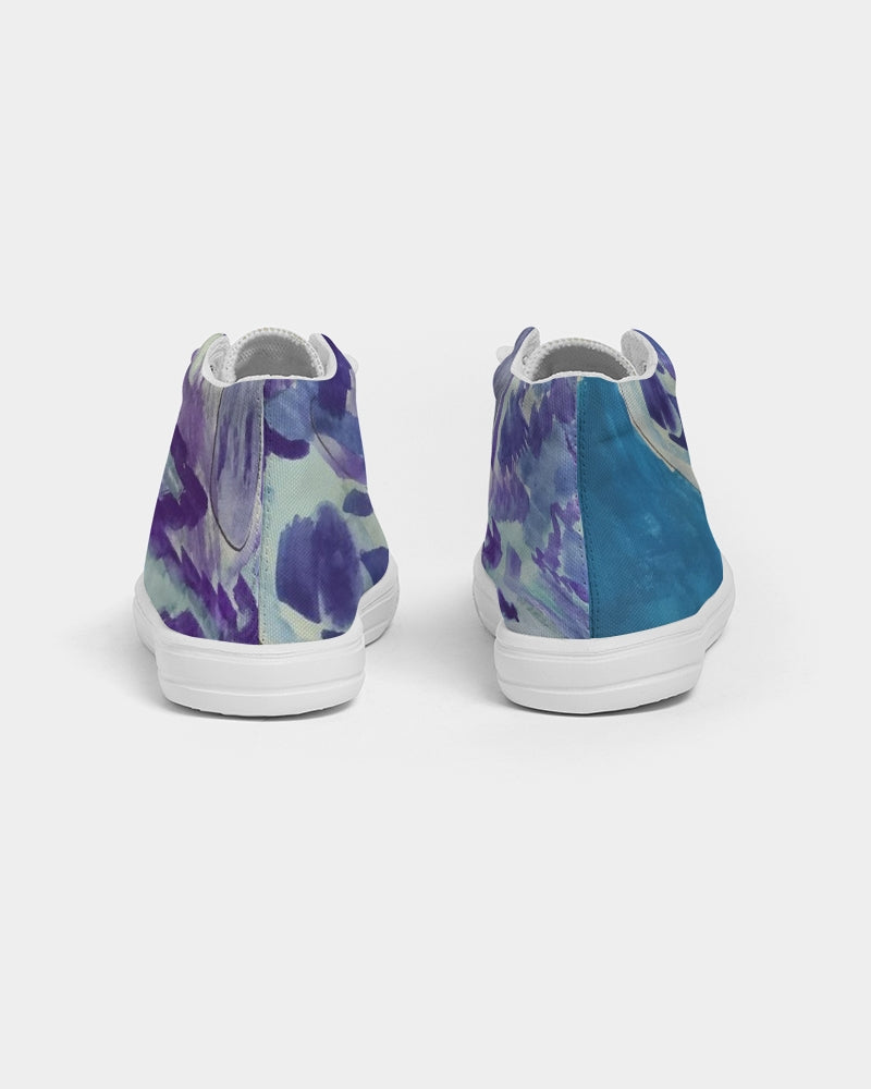 Fluid Blues Kids Hightop Canvas Shoe