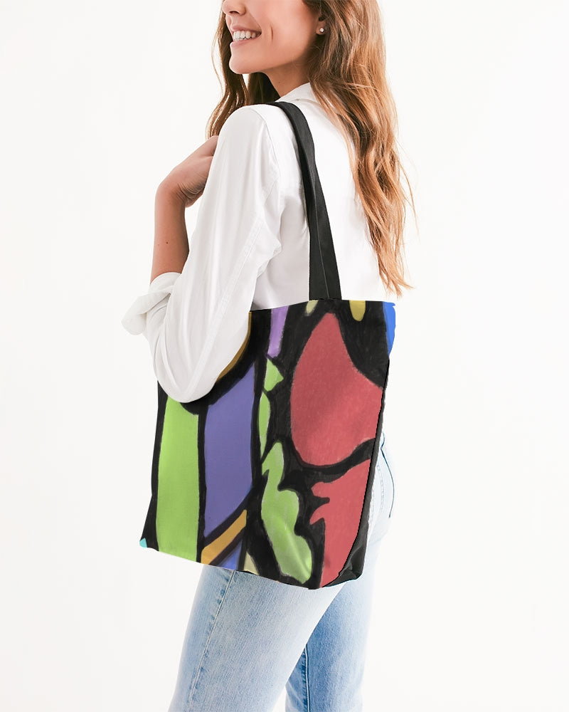Butterfly Vista Canvas Zip Tote