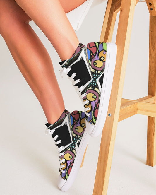 LJD Flying High Women's Hightop Canvas Shoes