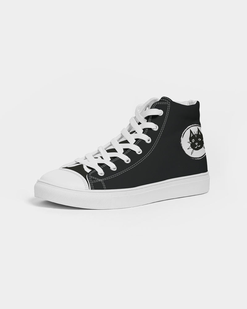 Sneakers, Autism, Art, Cats., Laguna Beach,. Black Converse-style, Custom design shoes, kicks, skate shoes, neurodiversity, art shoes Edit alt text