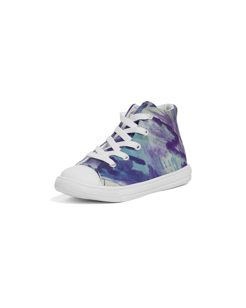 Fluid Blues Kids Hightop Canvas Shoe