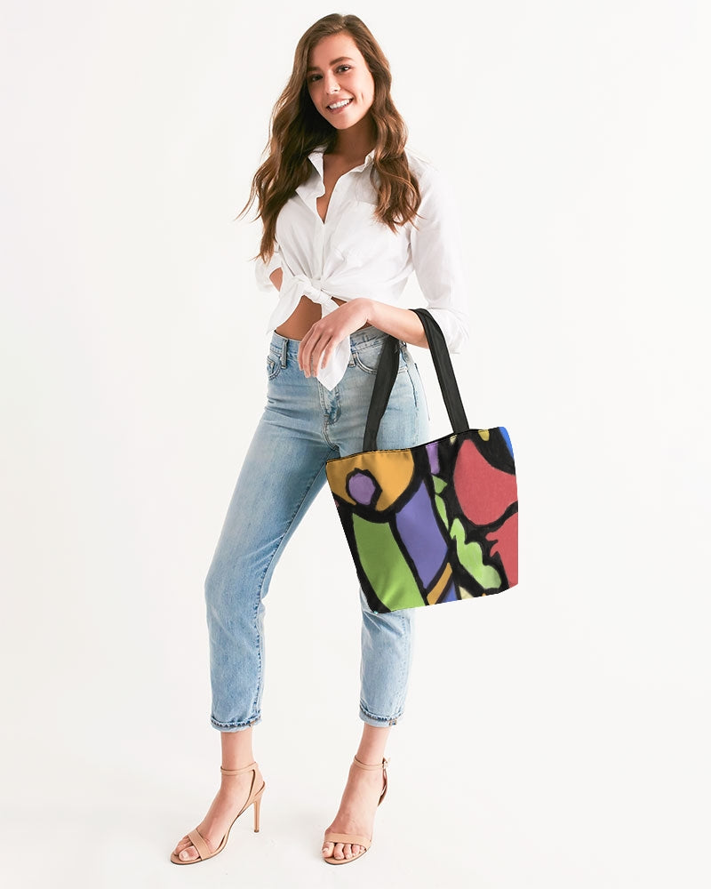 Butterfly Vista Canvas Zip Tote