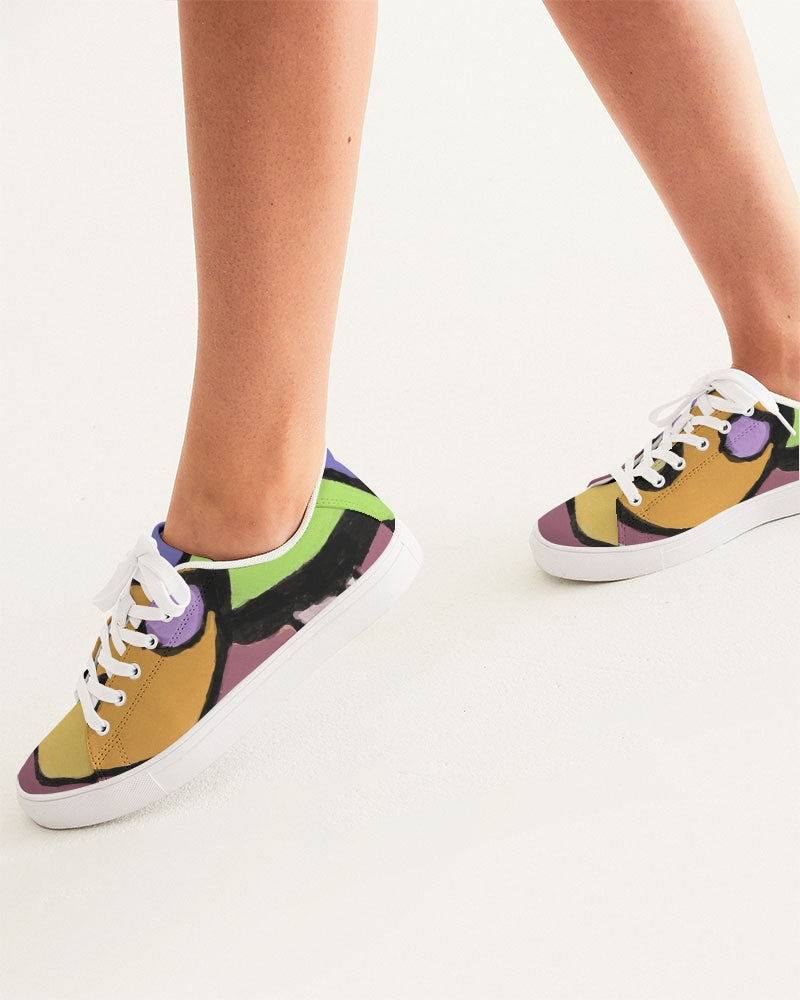 Butterfly Vista Women's Faux-Leather Sneaker