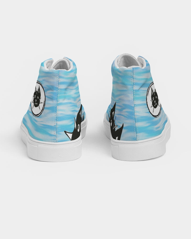 cats, sneakers, autism, art, Laguna Beach, custom kicks, high top shoes, neurodiverse