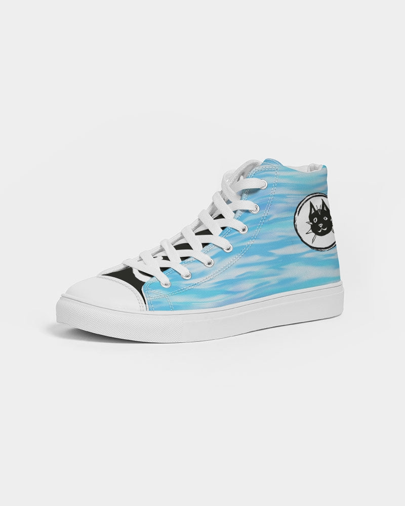 cats, sneakers, autism, art, Laguna Beach, custom kicks, high top shoes, neurodiverse