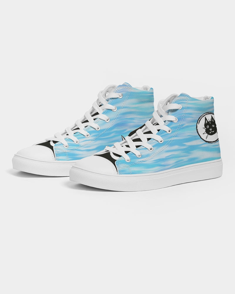 cats, sneakers, autism, art, Laguna Beach, custom kicks, high top shoes, neurodiverse