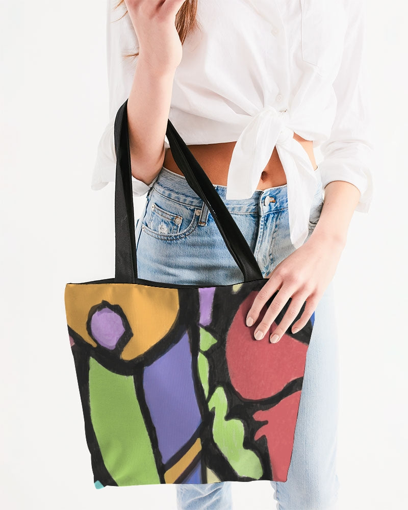 Butterfly Vista Canvas Zip Tote